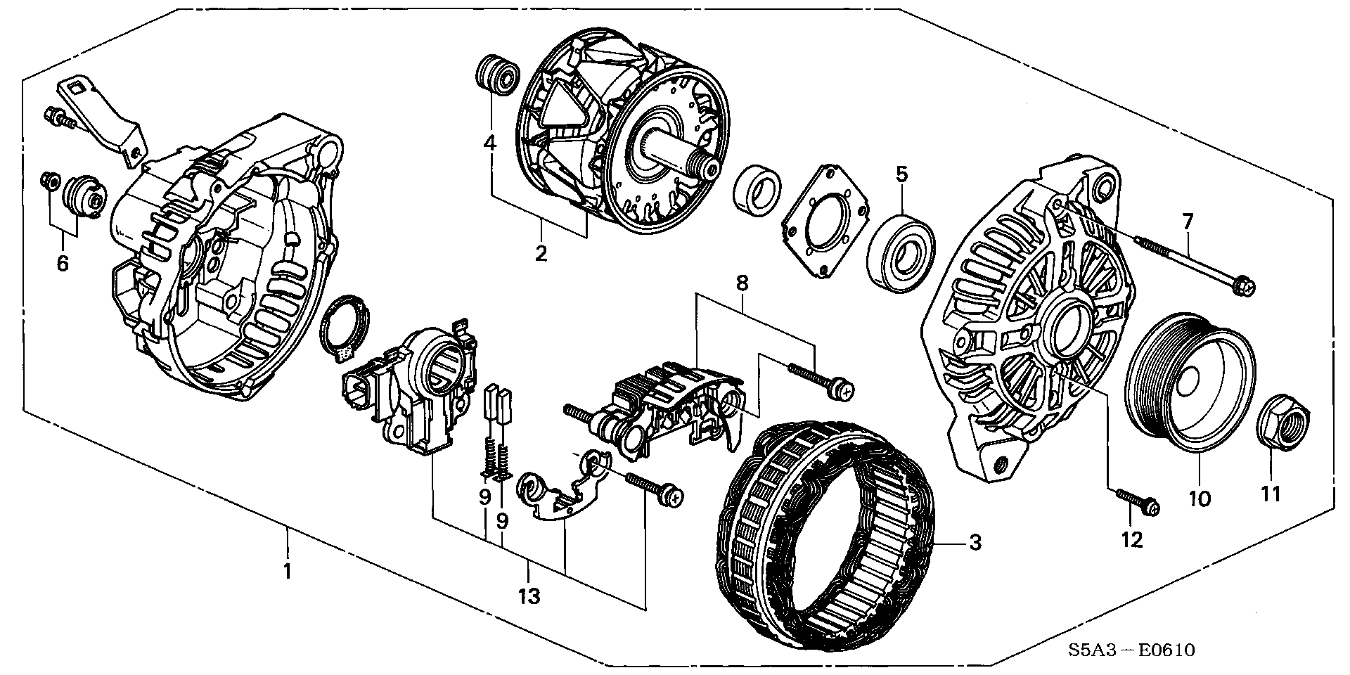 Honda 31 100-PLM-A01 - Генератор autozip.com.ua