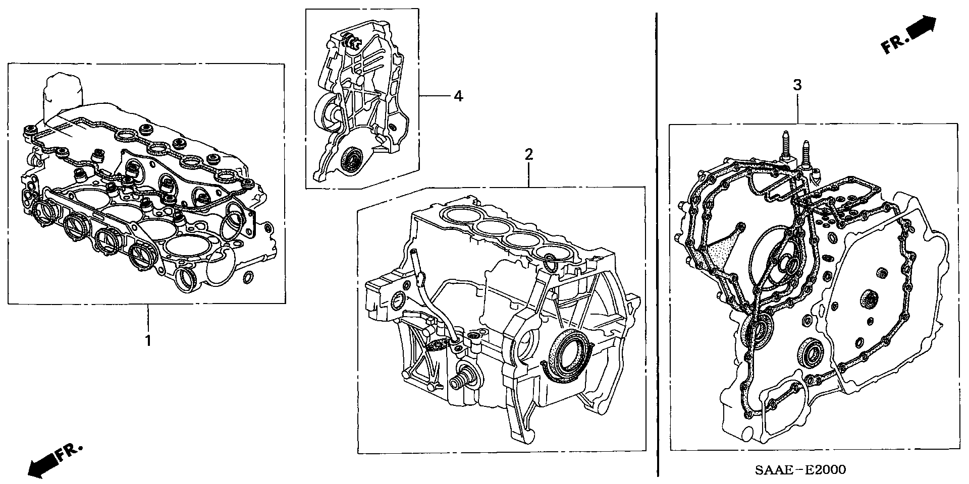 Honda 06110-PWA-030 - Комплект прокладок, головка циліндра autozip.com.ua