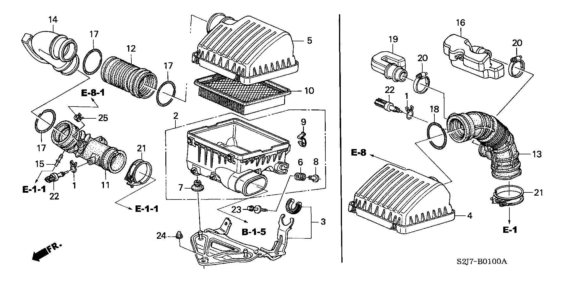 Honda 17220-P2M-Y00 - Повітряний фільтр autozip.com.ua