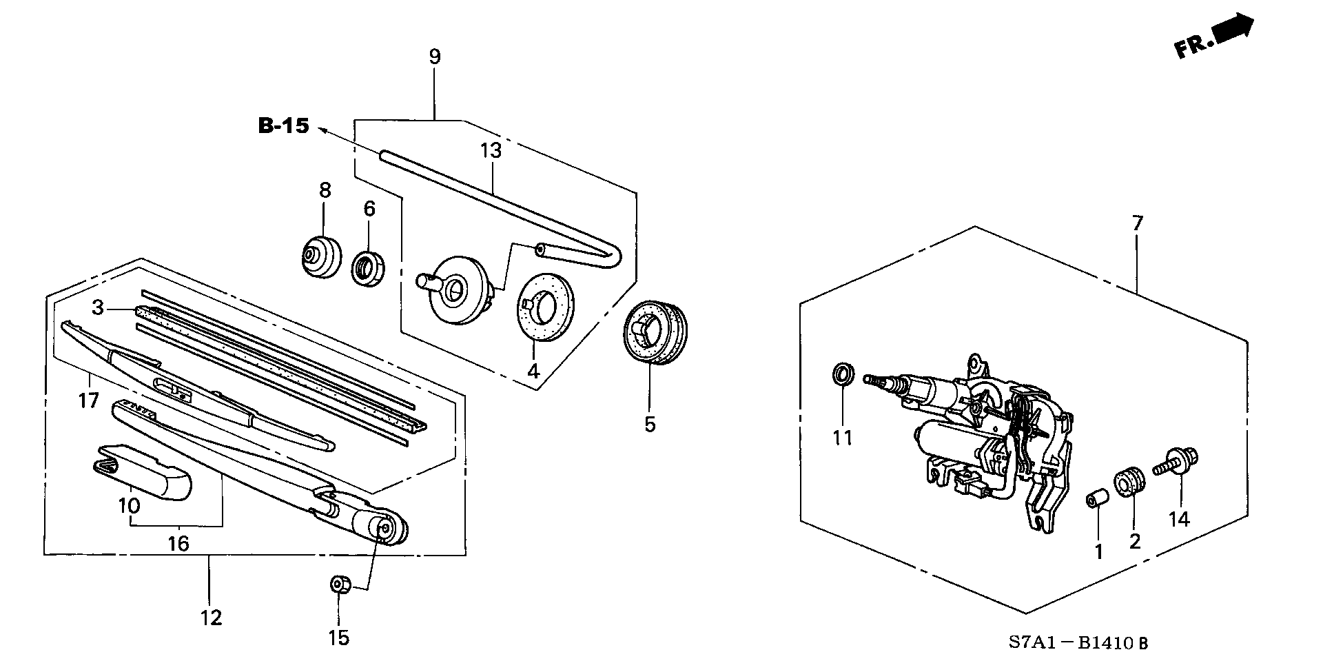 Honda 76730-S3N-003 - Щітка склоочисника autozip.com.ua