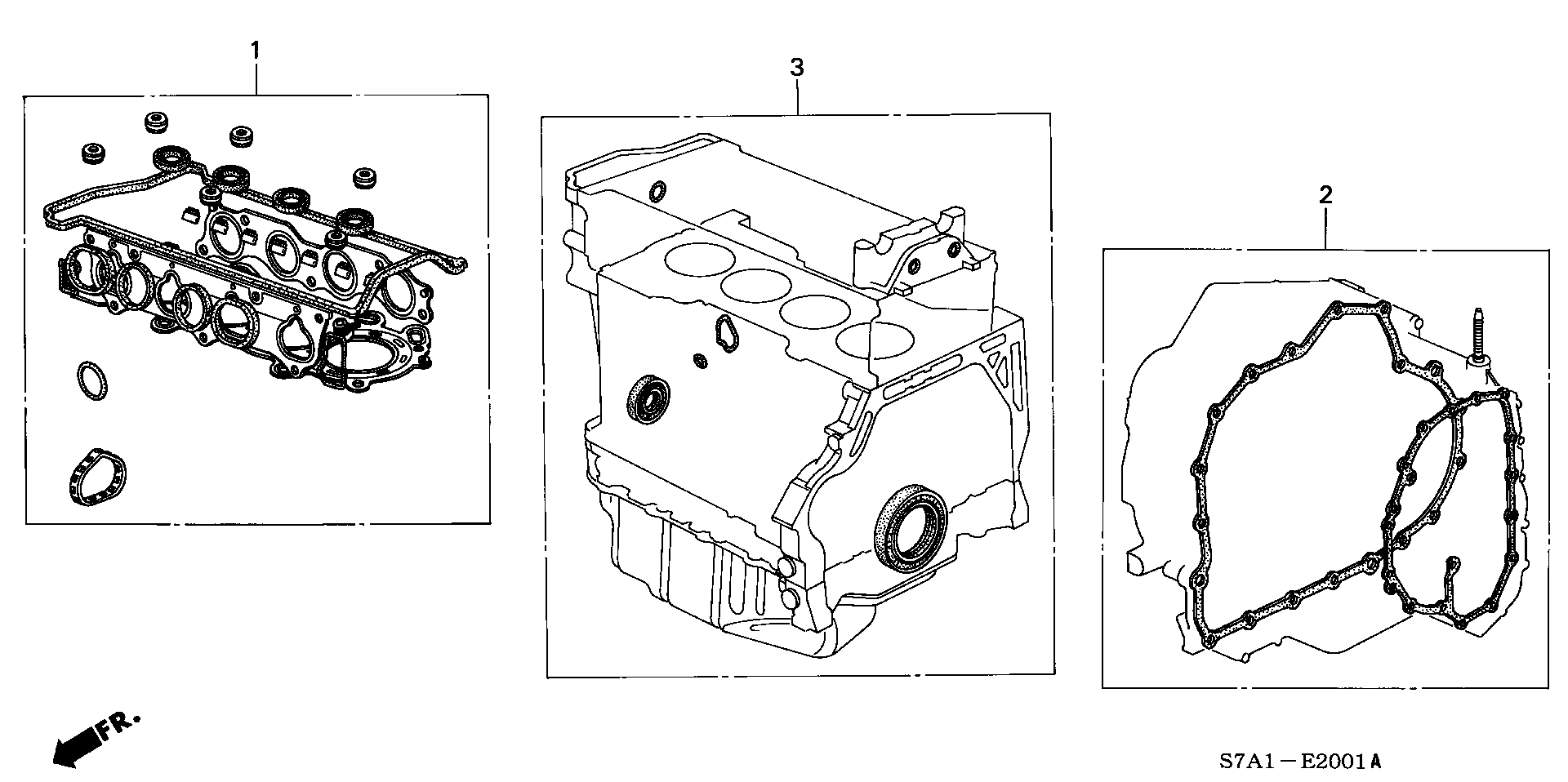 Honda 06114-PNA-020 - Комплект прокладок, блок-картер двигуна autozip.com.ua