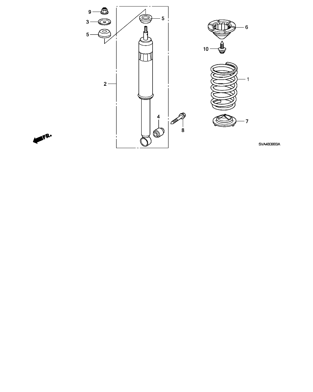 Honda 52621-SB2-004 - Опора стійки амортизатора, подушка autozip.com.ua