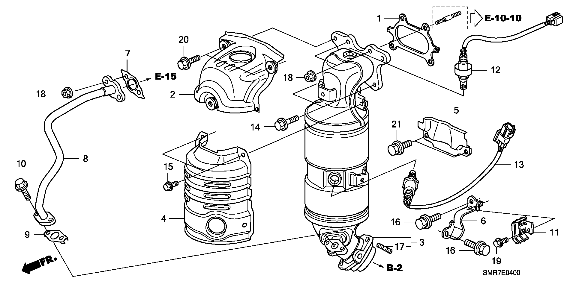 Honda 18719-RNA-A01 - Прокладка, клапан повернення ОГ autozip.com.ua