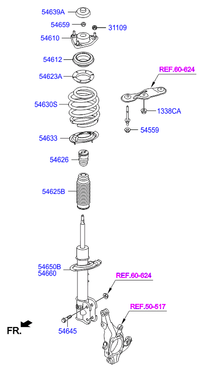 Hyundai 54626-2W000 - Амортизатор autozip.com.ua