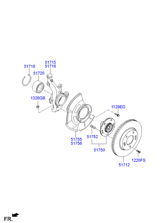 Hyundai (BEIJING) 517123X000 - Гальмівний диск autozip.com.ua