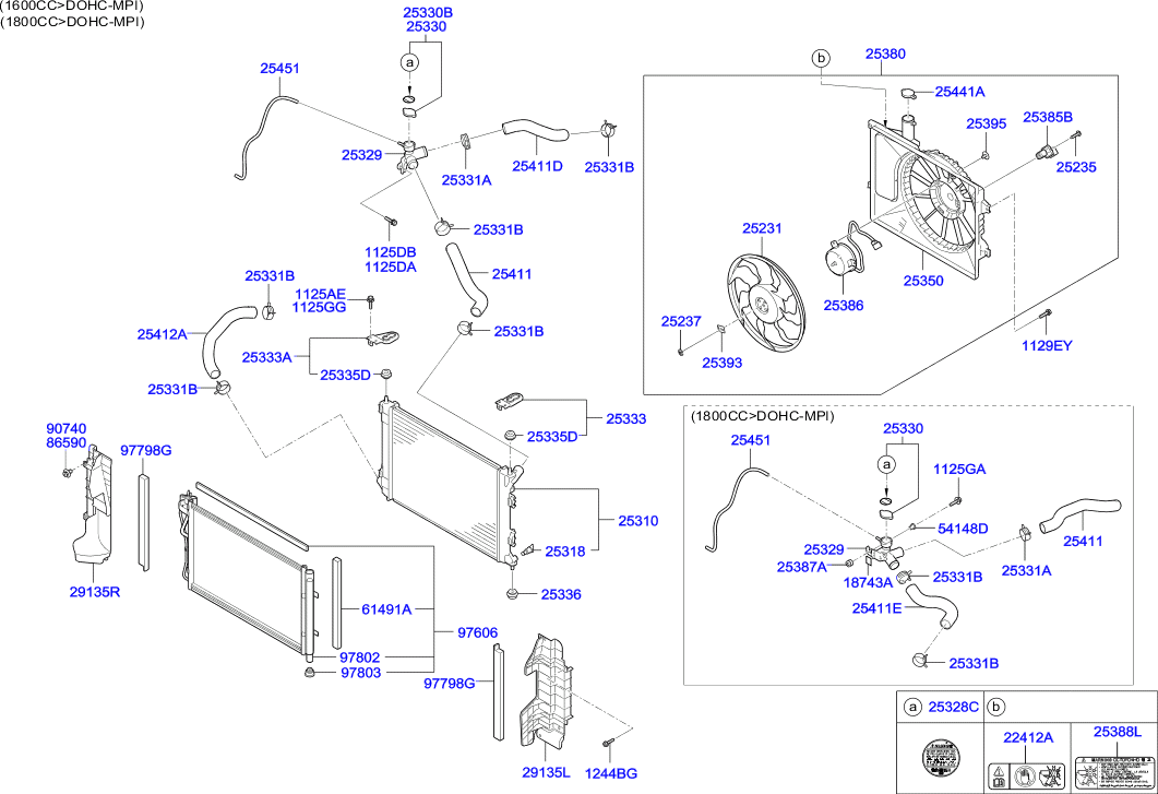 Hyundai 253803X000 - Вентилятор, охолодження двигуна autozip.com.ua