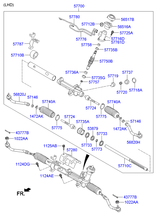 KIA 56820-2T000 - Наконечник рульової тяги, кульовий шарнір autozip.com.ua