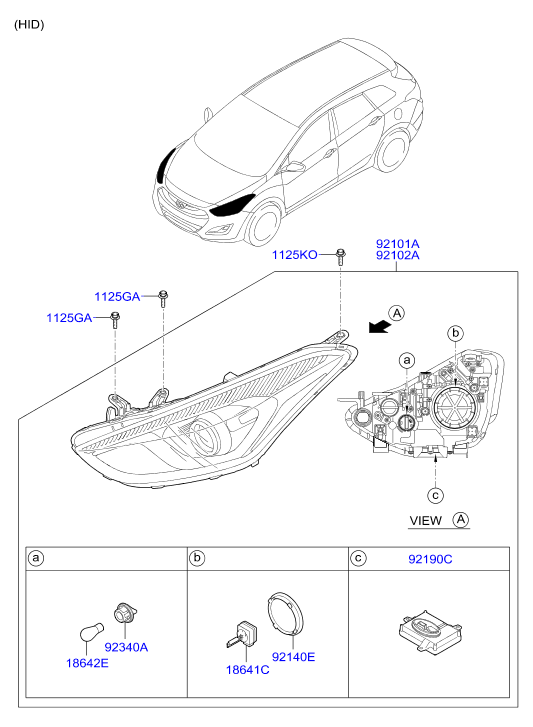 Hyundai 921662V000 - Лампа розжарювання, фара денного освітлення autozip.com.ua