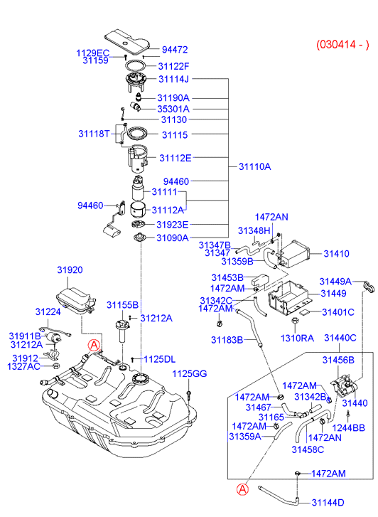 Hyundai 31111-25700 - Паливний насос autozip.com.ua