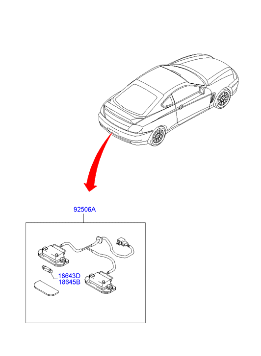 Hyundai 925012C011 - Ліхтар освітлення номерного знака autozip.com.ua