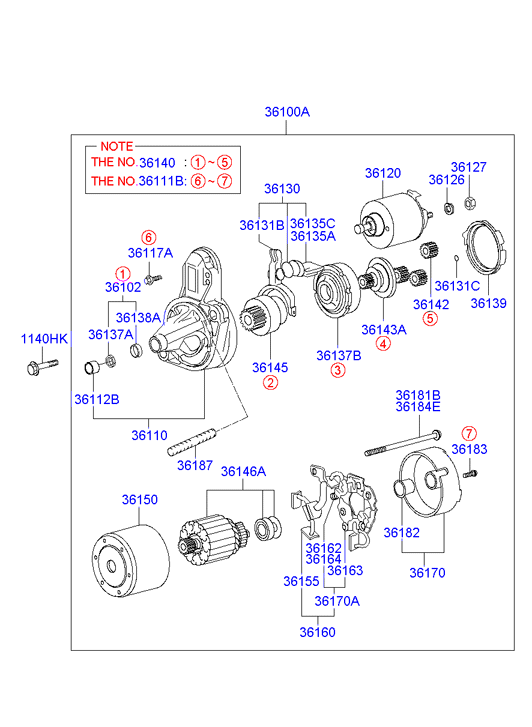 Hyundai (BEIJING) 36100-23160 - Стартер autozip.com.ua