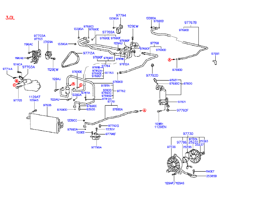 NISSAN 97713-33340 - Поліклиновий ремінь autozip.com.ua