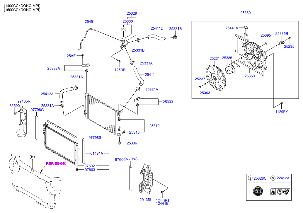 Hyundai 25380-A6100 - Вентилятор, охолодження двигуна autozip.com.ua