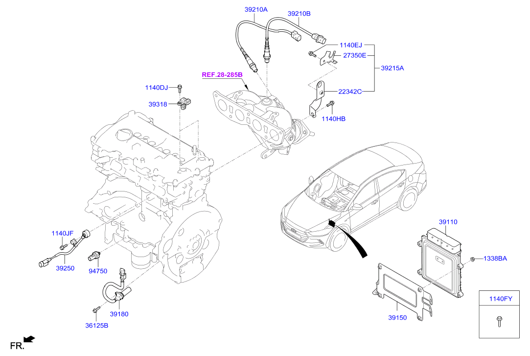 Hyundai (BEIJING) 392102E771 - Лямбда-зонд, датчик кисню autozip.com.ua