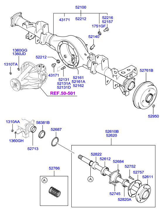 KIA 52687-4A000 - Комплект підшипника маточини колеса autozip.com.ua