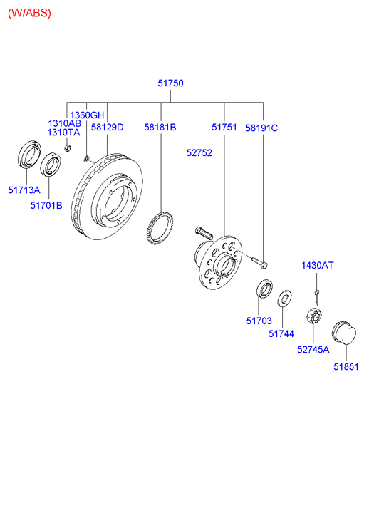 KIA 58129-4A200 - Гальмівний диск autozip.com.ua