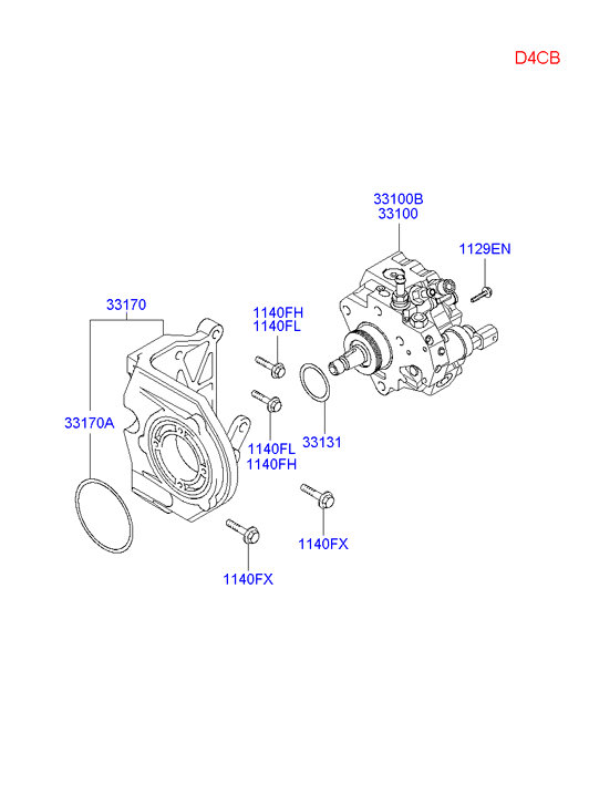 Hyundai 33100 4A010 - Паливний насос високого тиску, ТНВТ autozip.com.ua