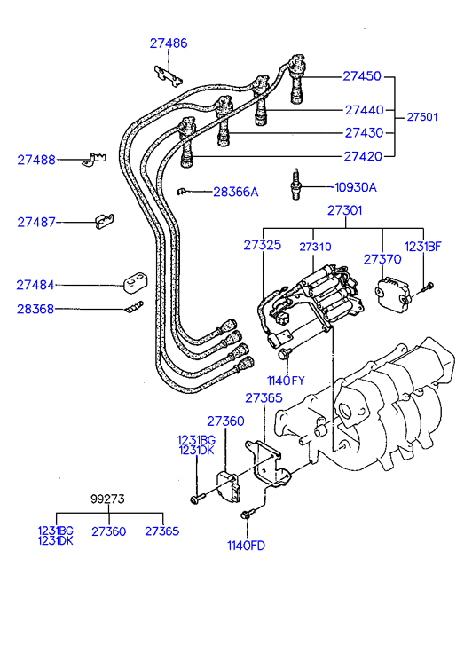 Hyundai 18811-08061 - Свічка запалювання autozip.com.ua