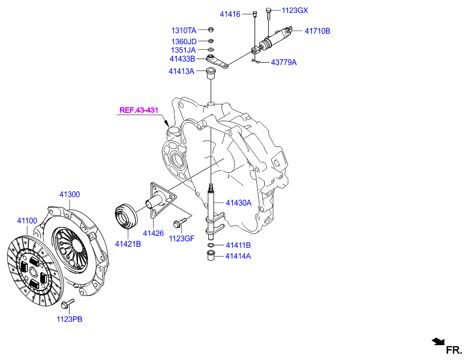 KIA 41300-39266 - Нажимной диск зчеплення autozip.com.ua