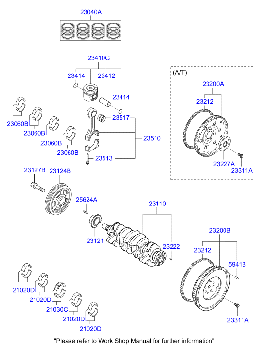 KIA 23200-2A501 - Маховик autozip.com.ua