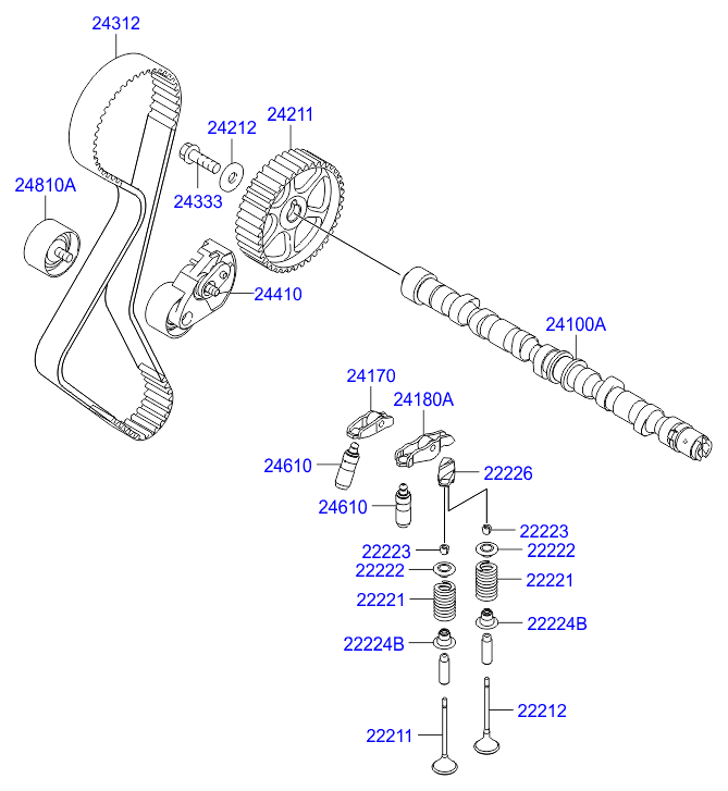 Hyundai 22231-27900 - Штовхач, гидрокомпенсатор autozip.com.ua