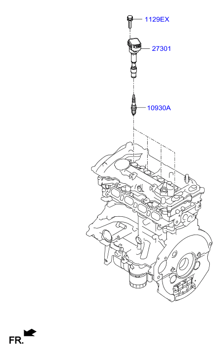 Hyundai 27300-2E601 - Катушка зажигания HYUNDAI Elantra AD 16-. Elantra 16-18. KIA Optima 15- autozip.com.ua