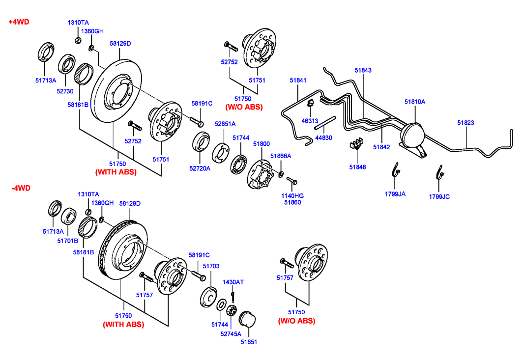 VW 58129-4A000 - Disc - front brake autozip.com.ua