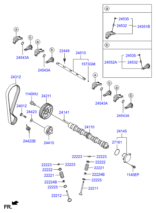 Honda 24410-02750 - Натяжна ролик, ремінь ГРМ autozip.com.ua