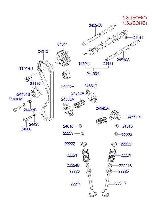 KIA 2455222020 - Коромисло, управління двигуном autozip.com.ua