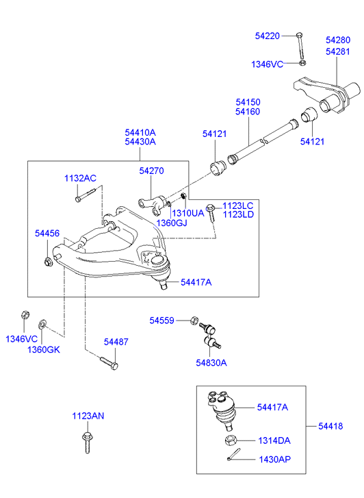 KIA 5441747000 - Шарова опора, несучий / направляючий шарнір autozip.com.ua