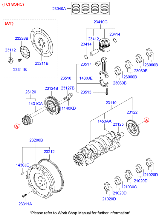 Hyundai 23040-23300 - Комплект поршневих кілець autozip.com.ua