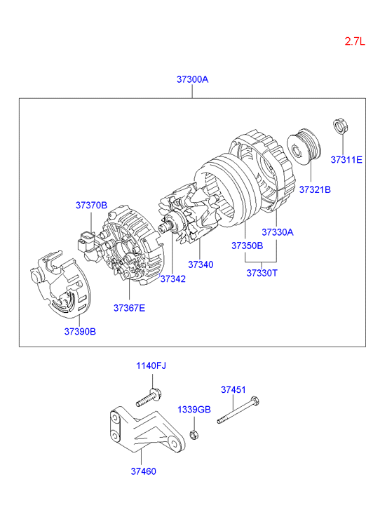 KIA 37370-22650 - Регулятор напруги генератора autozip.com.ua