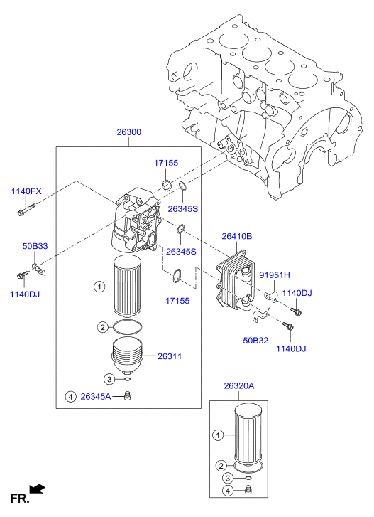 Hyundai 26320-2F010 - Масляний фільтр autozip.com.ua