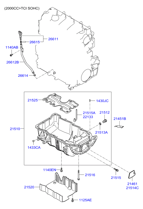 Hyundai 21510-25050 - Масляний піддон autozip.com.ua