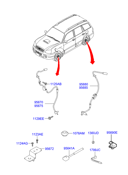 KIA 95610-26010 - Датчик ABS, частота обертання колеса autozip.com.ua