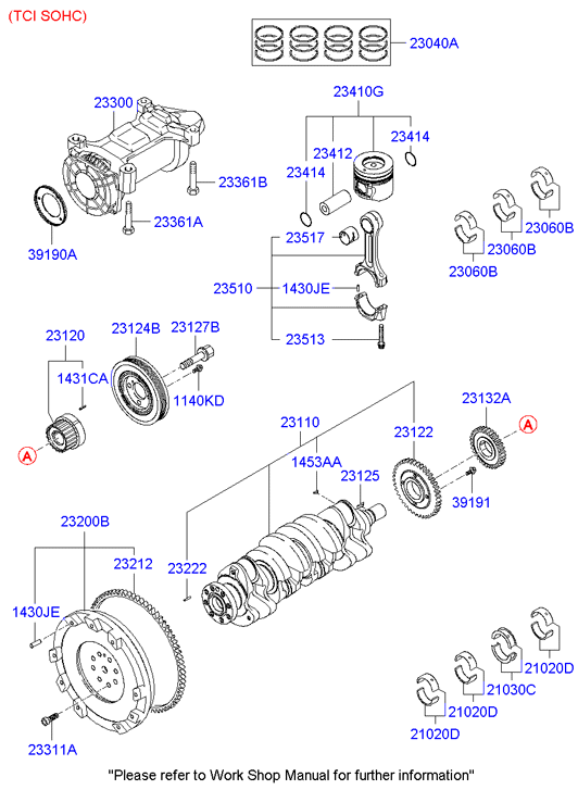 KIA 23120-27000 - Шестерня, колінчастий вал autozip.com.ua