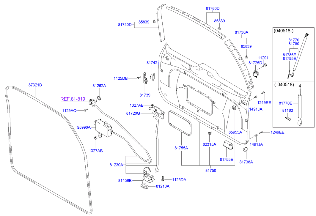 Buessing 81770-17030 - Газова пружина, кришка багажник autozip.com.ua