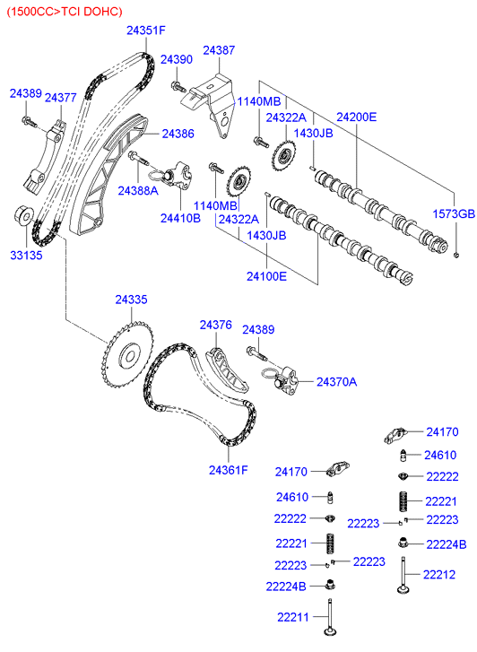 Hyundai 24410-26800 - Натягувач, ланцюг приводу autozip.com.ua