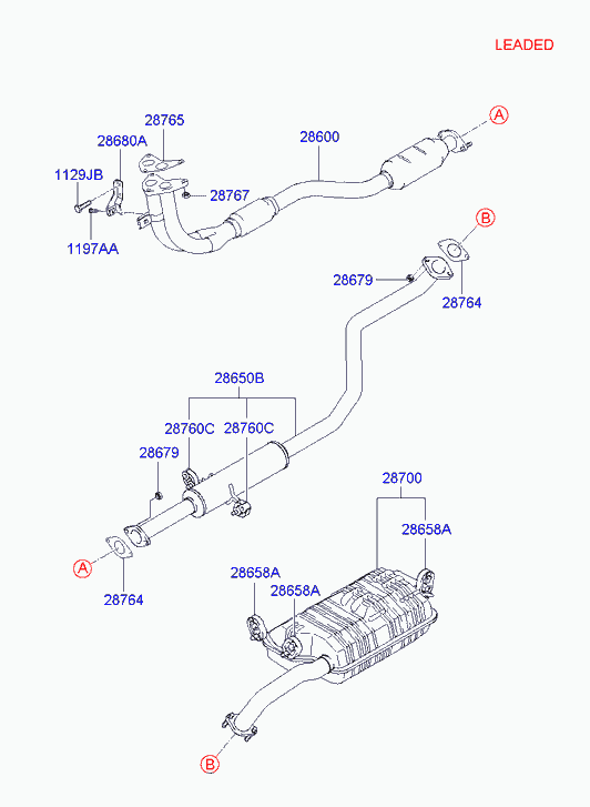 Hyundai 287002D601 - Глушник вихлопних газів кінцевий autozip.com.ua