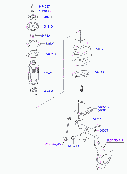 KIA 54650-4L000 - Амортизатор autozip.com.ua