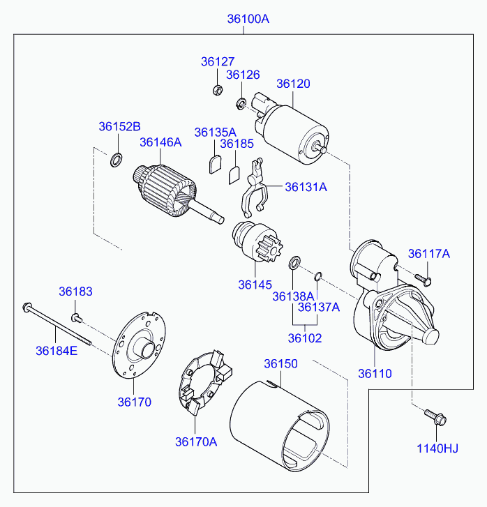 Hyundai 3612003100 - Перемикач запалювання autozip.com.ua