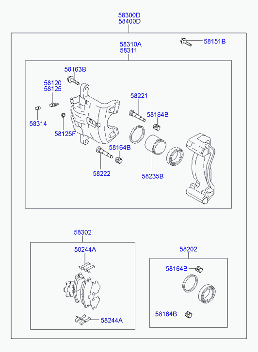 Suzuki 582302E000 - Гальмівний супорт autozip.com.ua