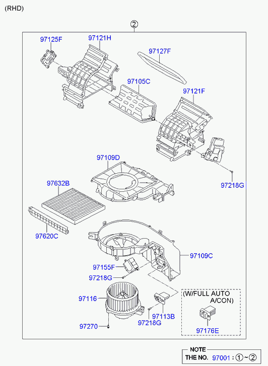 Hyundai 971132P000 - Вентилятор салону autozip.com.ua