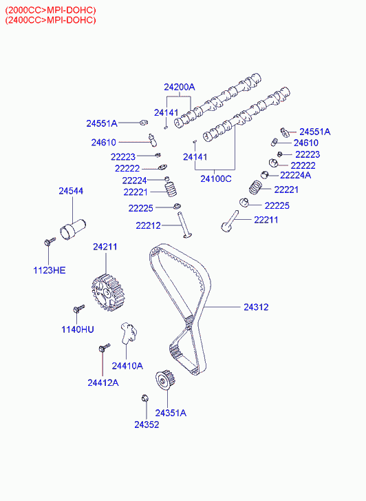 Hyundai 22231 37100 - Штовхач, гидрокомпенсатор autozip.com.ua