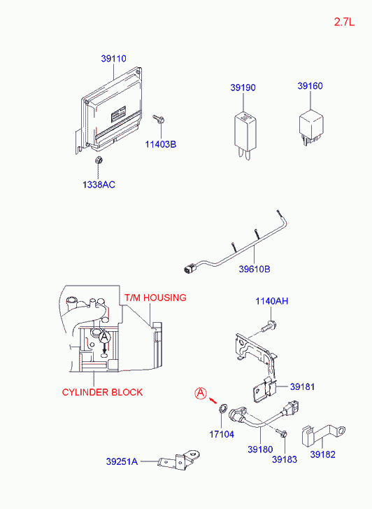 Hyundai 3918037150 - Датчик імпульсів, колінчастий вал autozip.com.ua