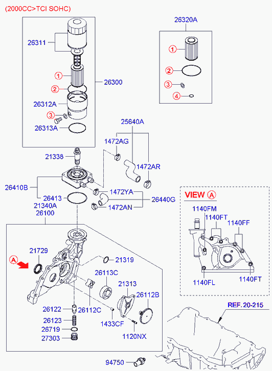 KIA 2131037100 - Масляний насос autozip.com.ua