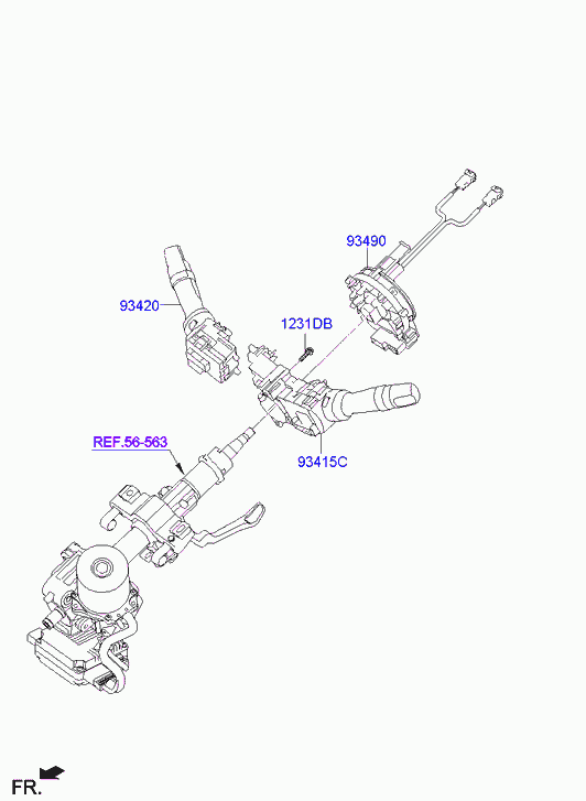 KIA 93490-2W110 - Вита пружина, подушка безпеки autozip.com.ua