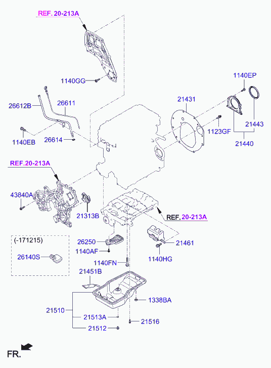 Hyundai 214434A800 - Seal - oil rear autozip.com.ua