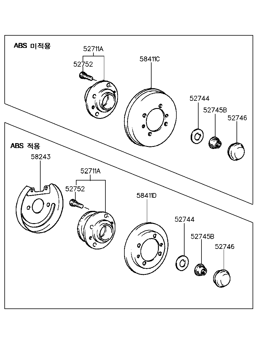 Hyundai 5841134110 - Гальмівний диск autozip.com.ua