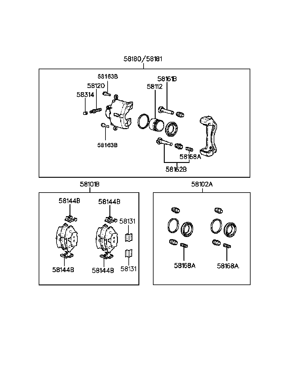 KIA 58190-34A10 - Гальмівний супорт autozip.com.ua